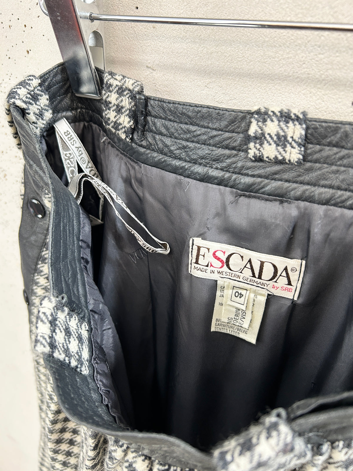 Vintage Plaid Skirt 〜ESCADA〜 [J34051]