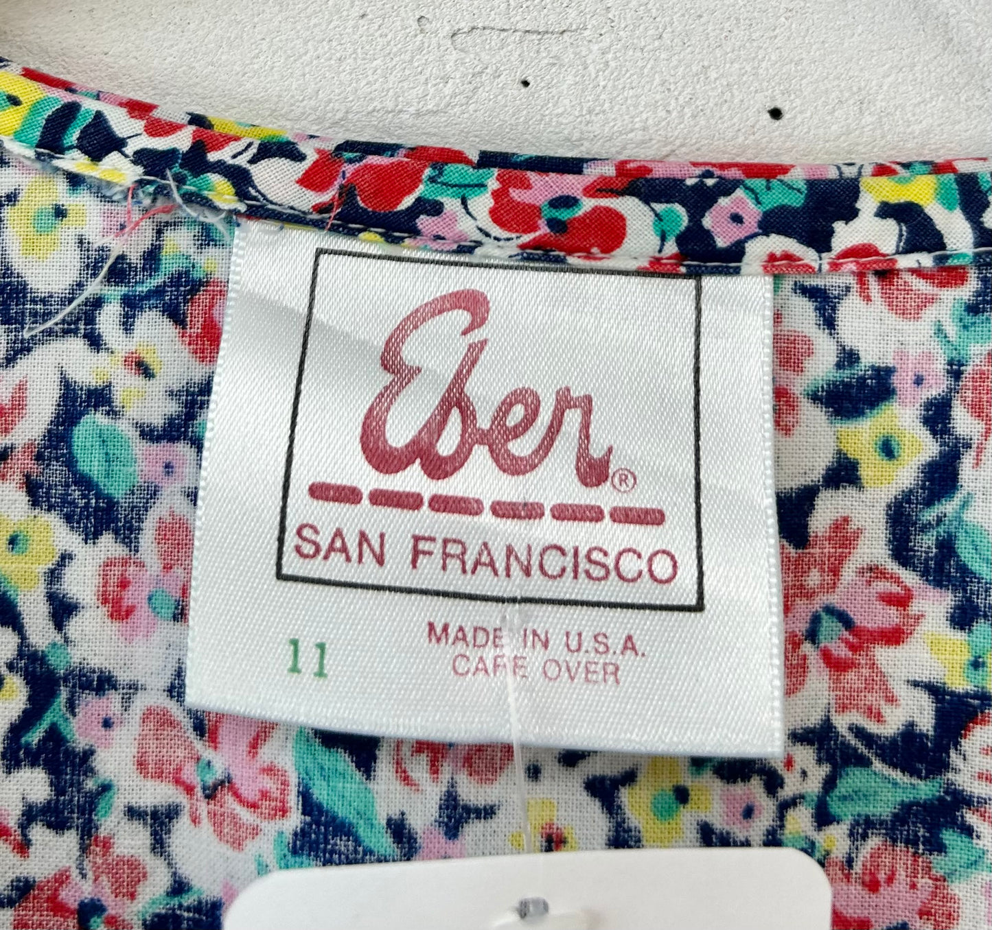'80s Big Collar  Dress MADE IN USA [G30813]
