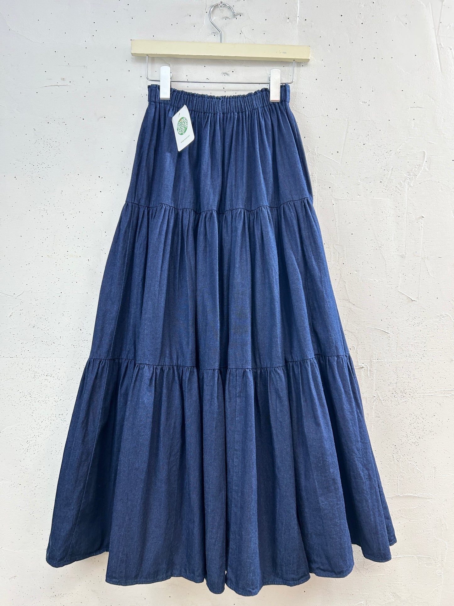 Vintage Denim Tiered Skirt [G33253]