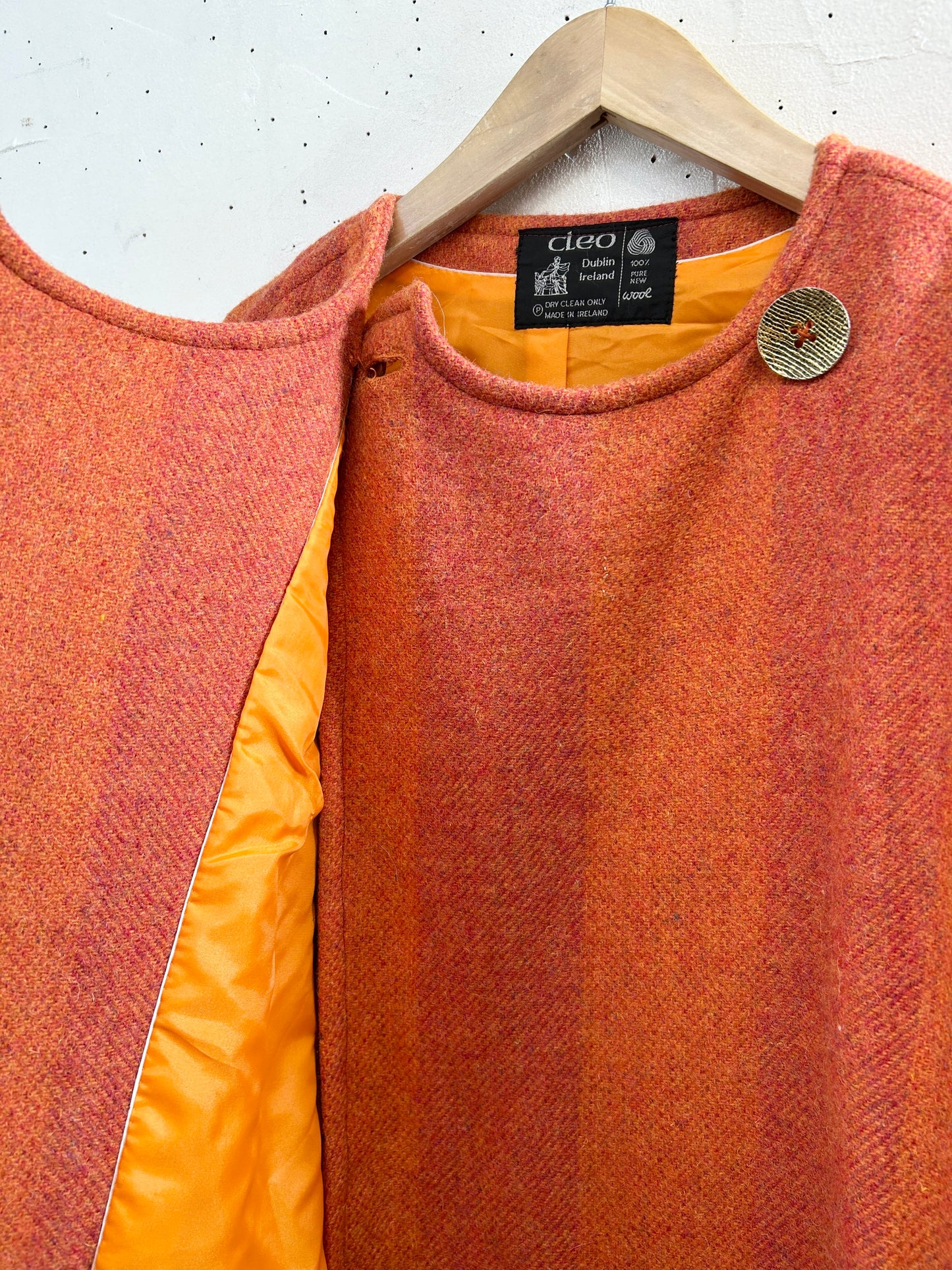 Vintage Wool Coat 〜MADE IN IRELAND〜 [L31119]