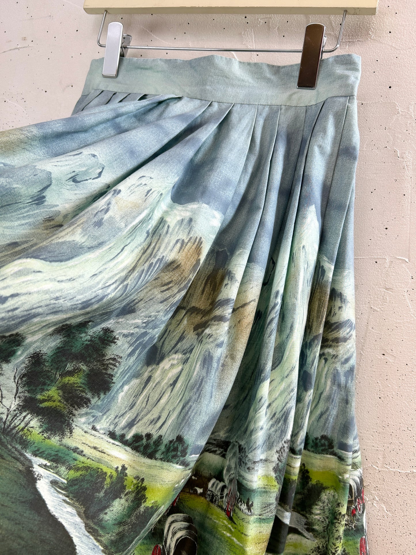 '50s Vintage End Pattern Skirt [G33175]