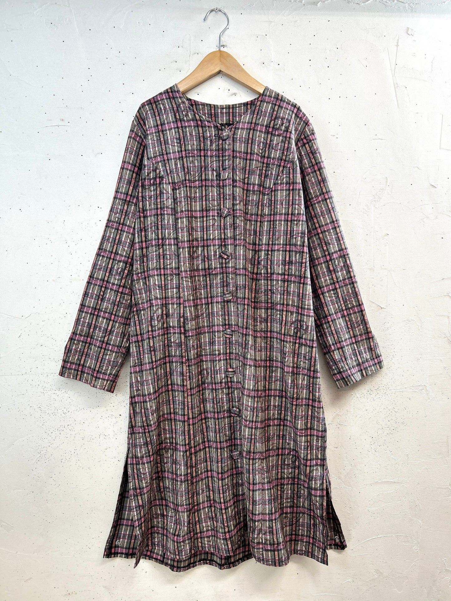Vintage Plaid Dress [A31382]