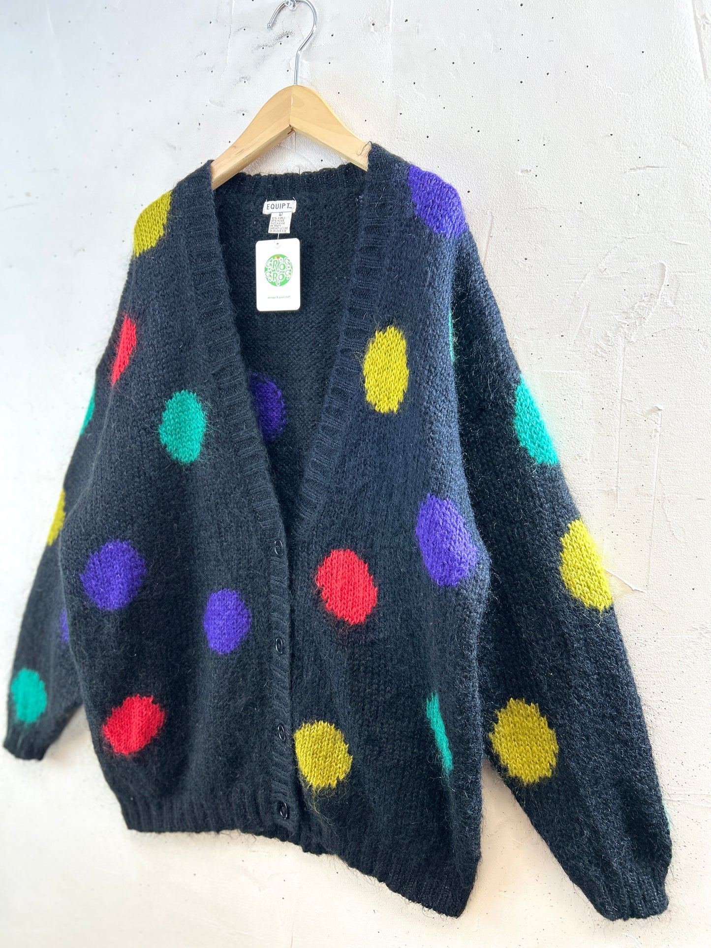 Vintage Mohair Knit Cardigan [L30965]