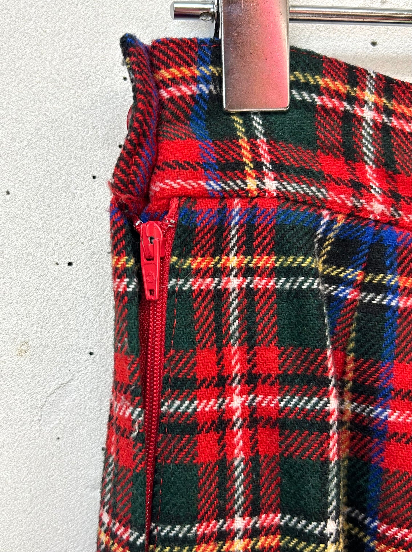 Vintage Plaid Skirt [L29183]