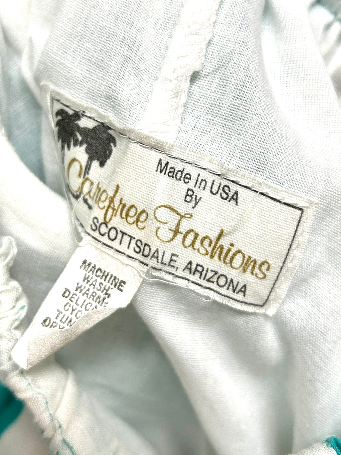 Vintage Tiered Skirt Made In USA  [H30824]