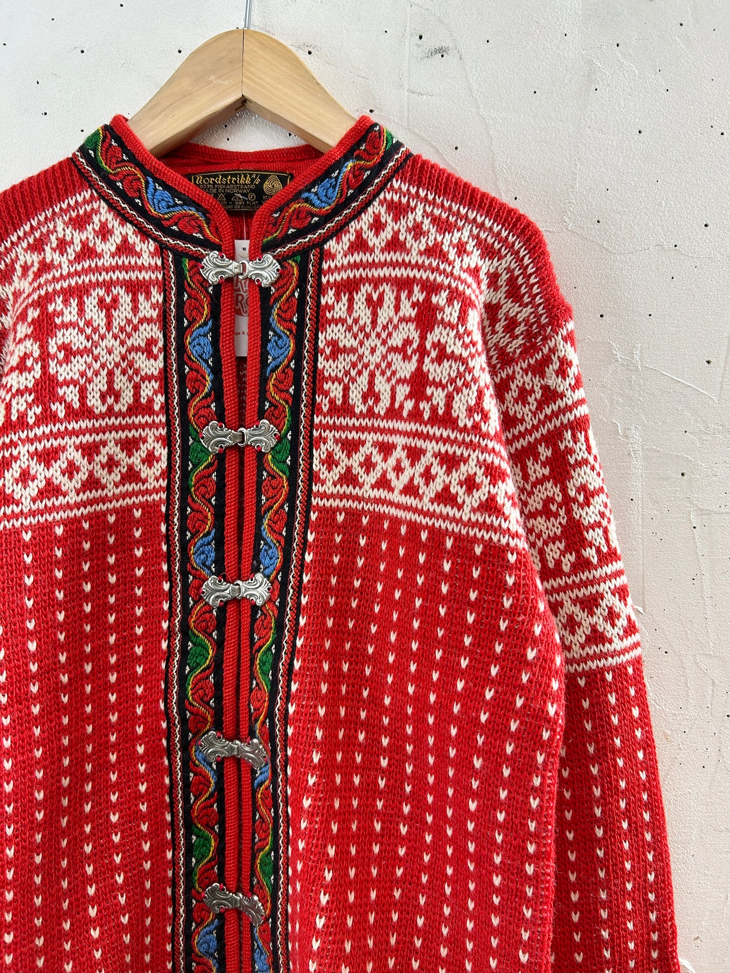 Vintage Nordic Knit Cardigan  MADE IN NORWAY [J30491]