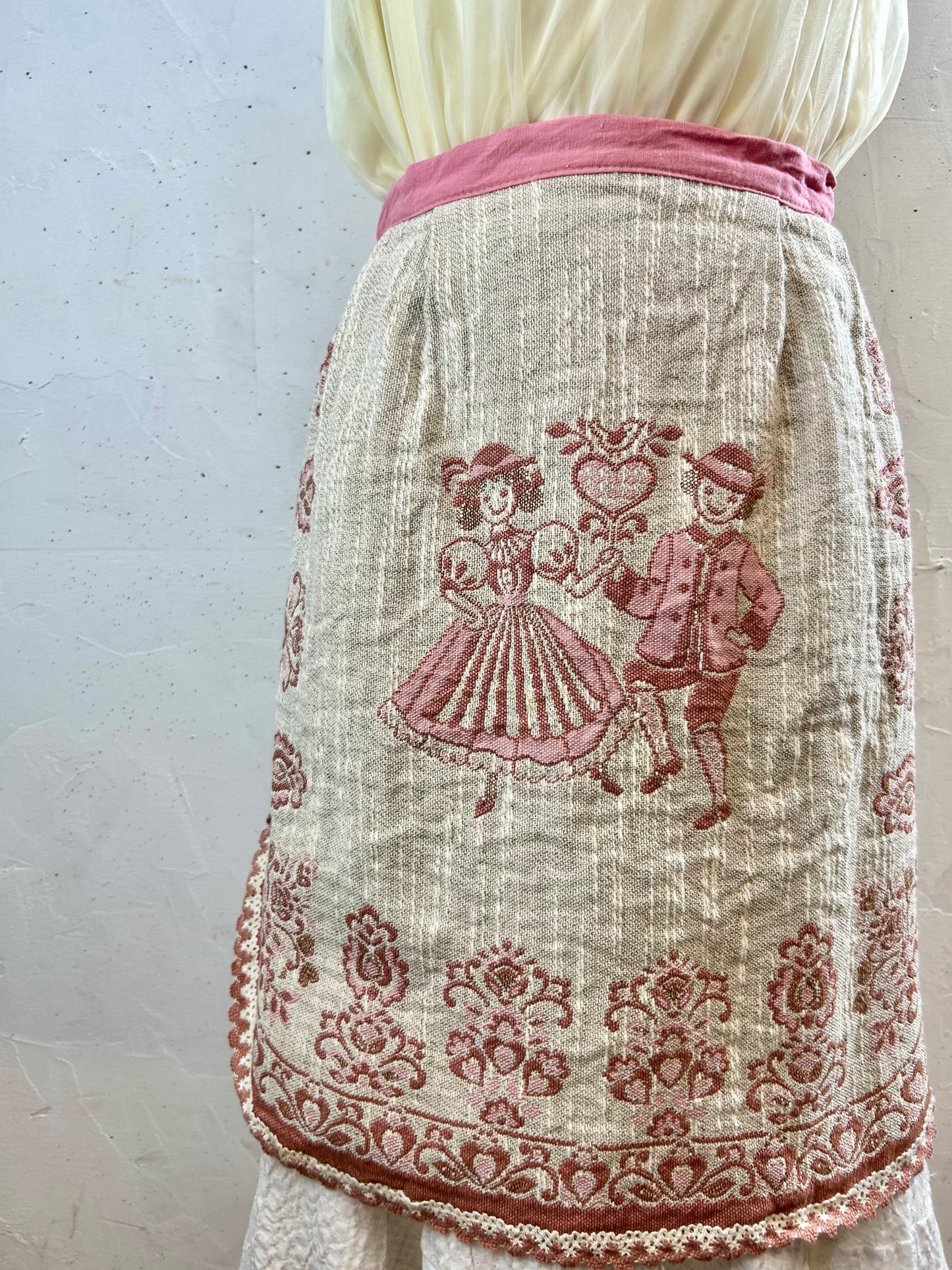 Vintage Tyrol Apron MADE IN AUSTRIA [G30714]