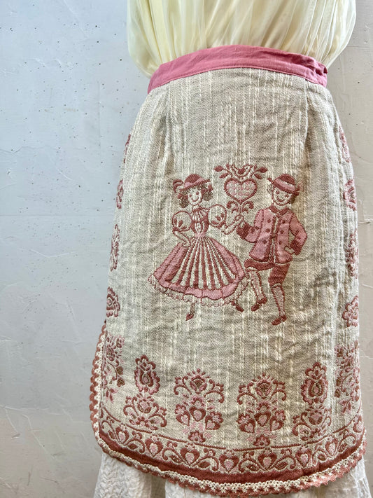 Vintage Tyrol Apron MADE IN AUSTRIA [G30714]