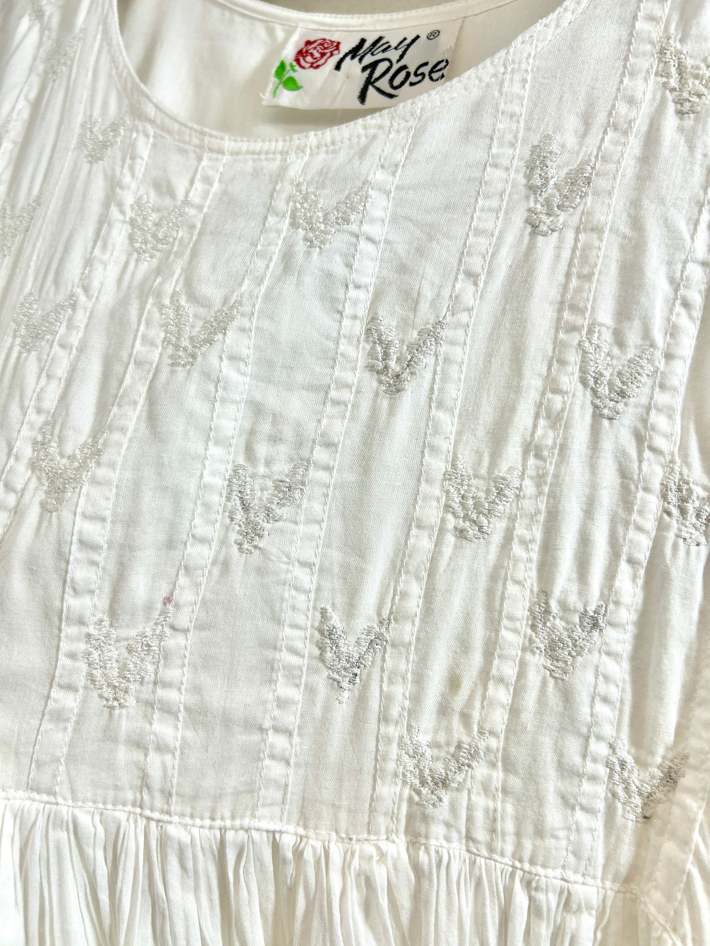 Vintage White Dress [D32218]