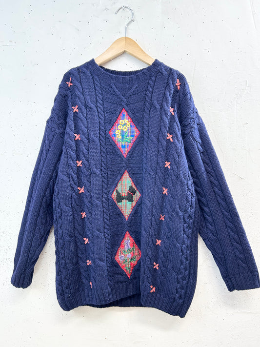 Vintage Knit Sweater [L31110]