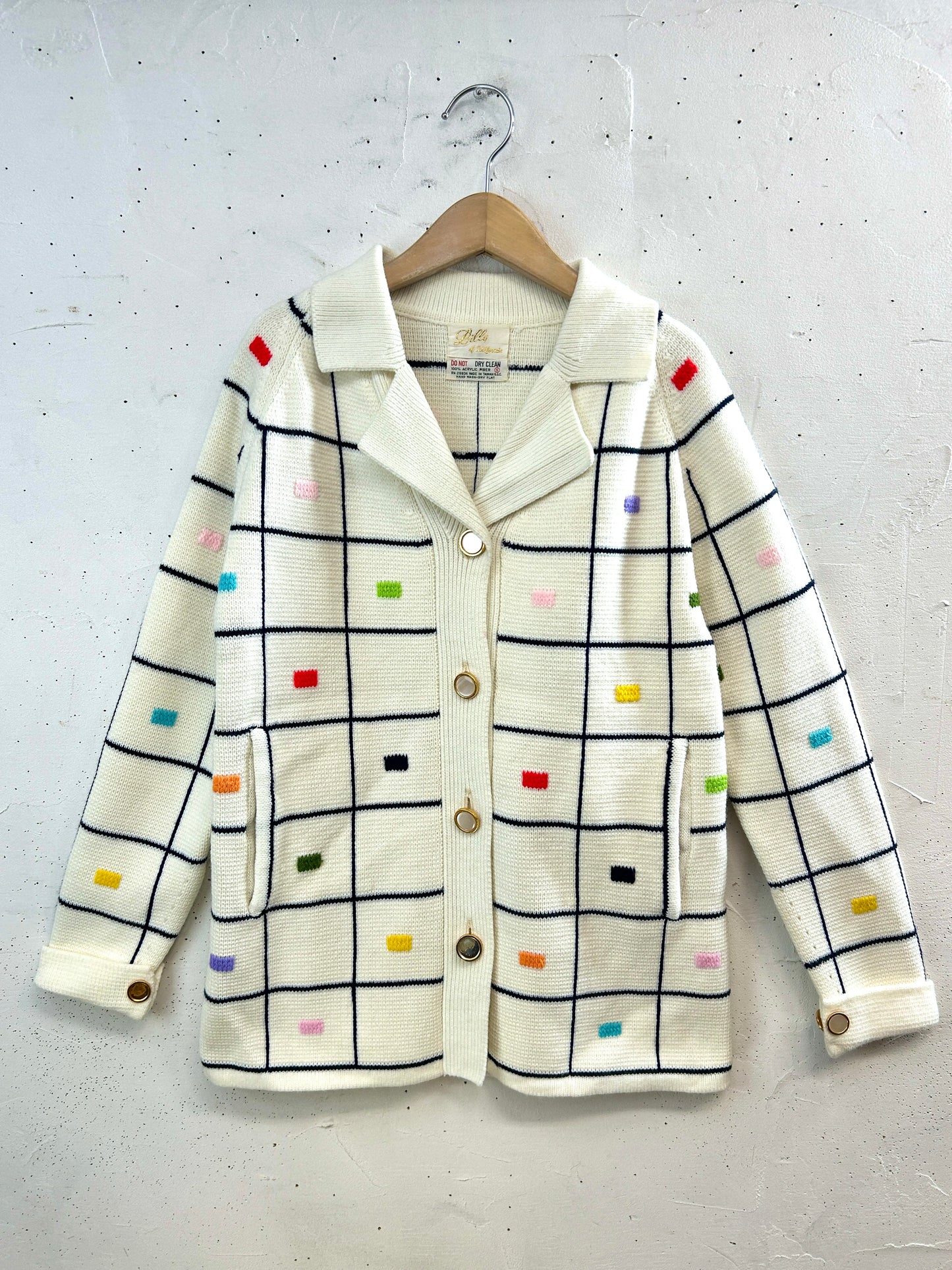 '60s Vintage Knit Cardigan [A31374]