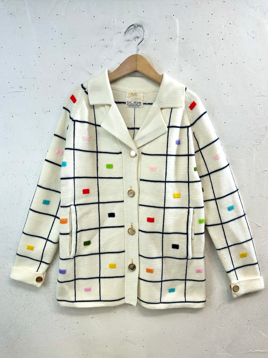 '60s Vintage Knit Cardigan [A31374]