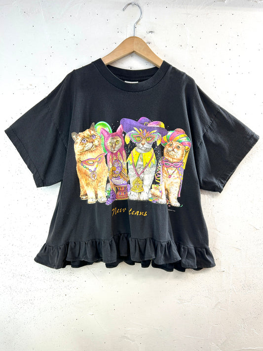 Vintage T Shirt 〜Funny dot CRAZY〜 [F32746]