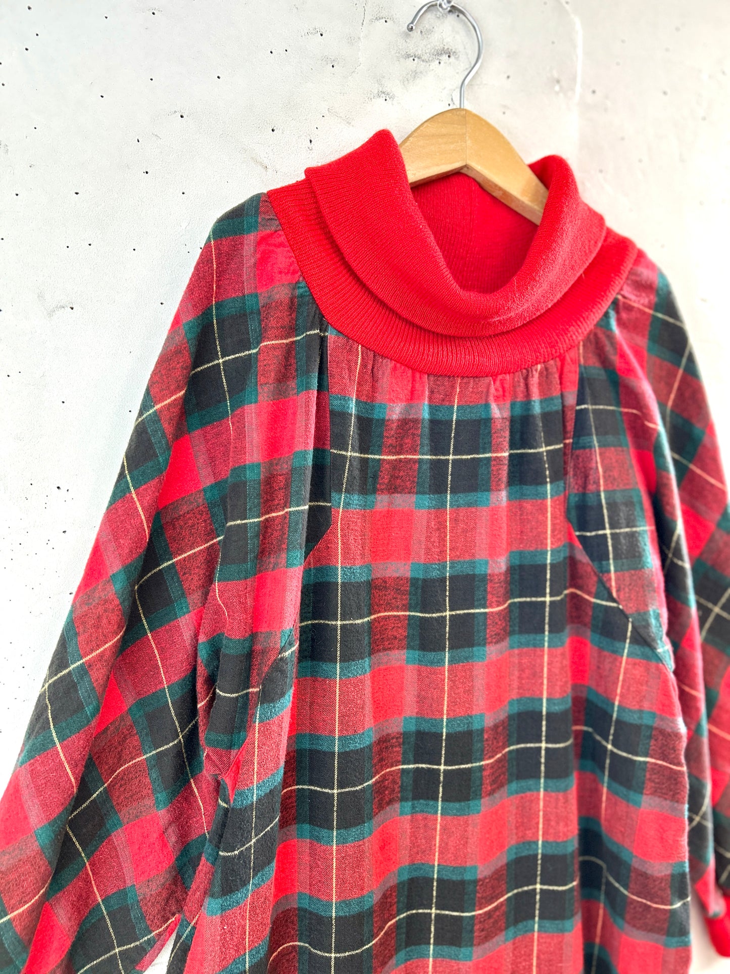 Vintage Plaid Dress  [L31071]
