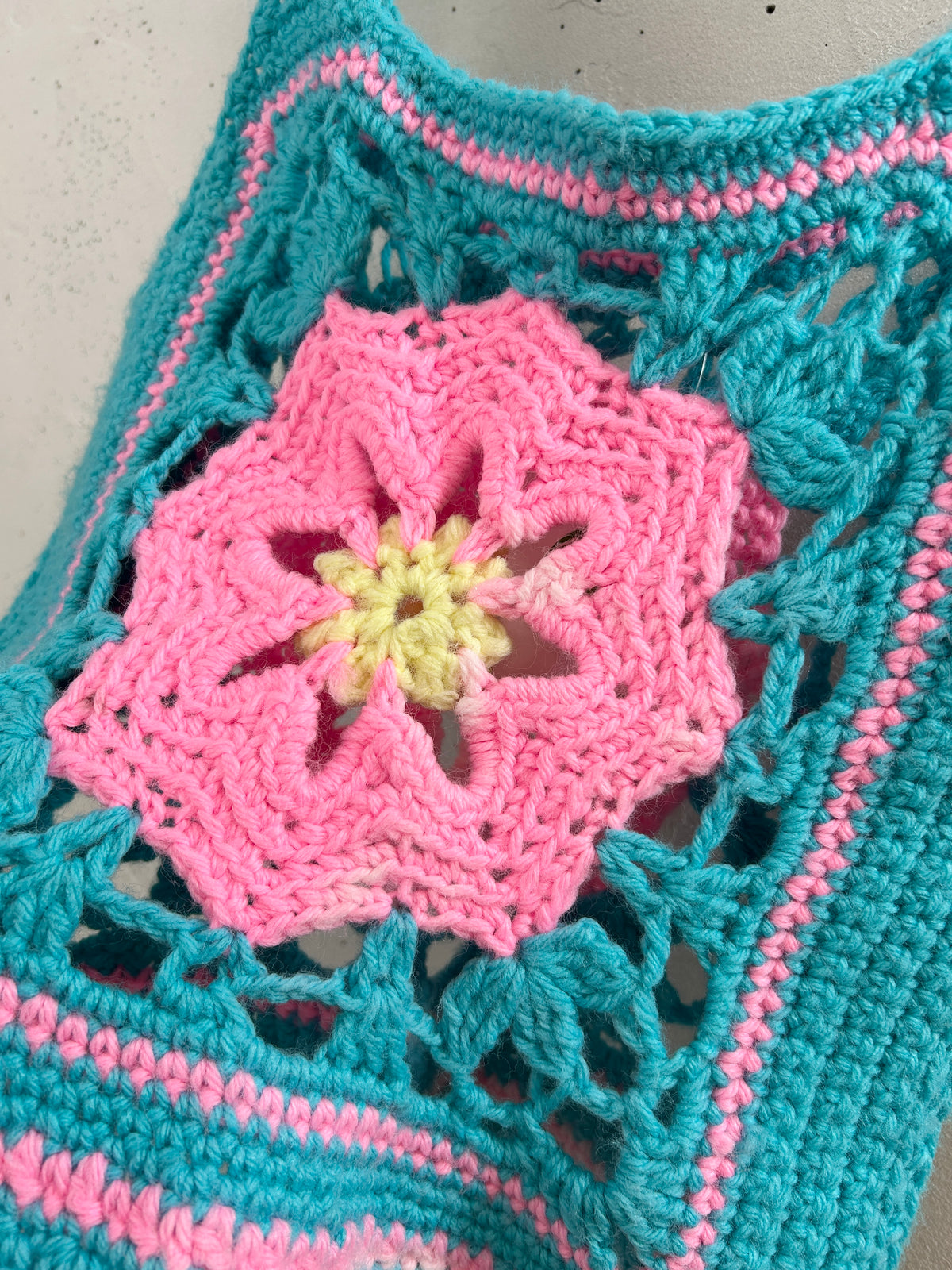 Vintage Granny Square Vest [I33769]