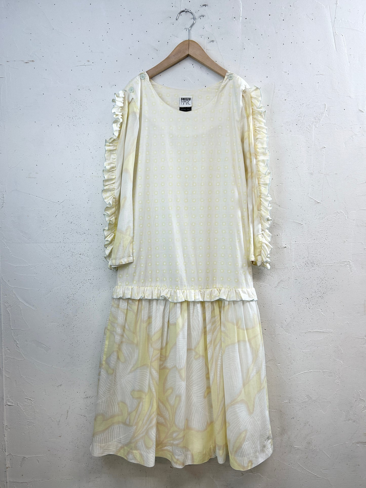 '80s Vintage Dress 〜JEANNE MARC〜 [H33606]