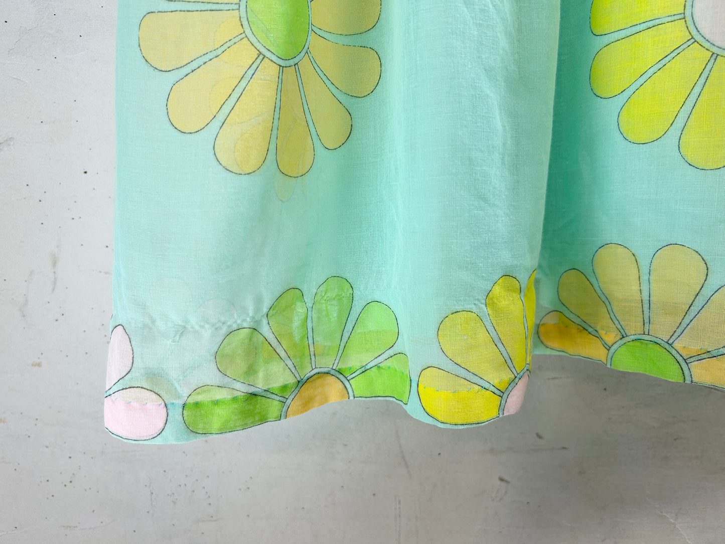 Vintage '70s Flower Dress [H30806]