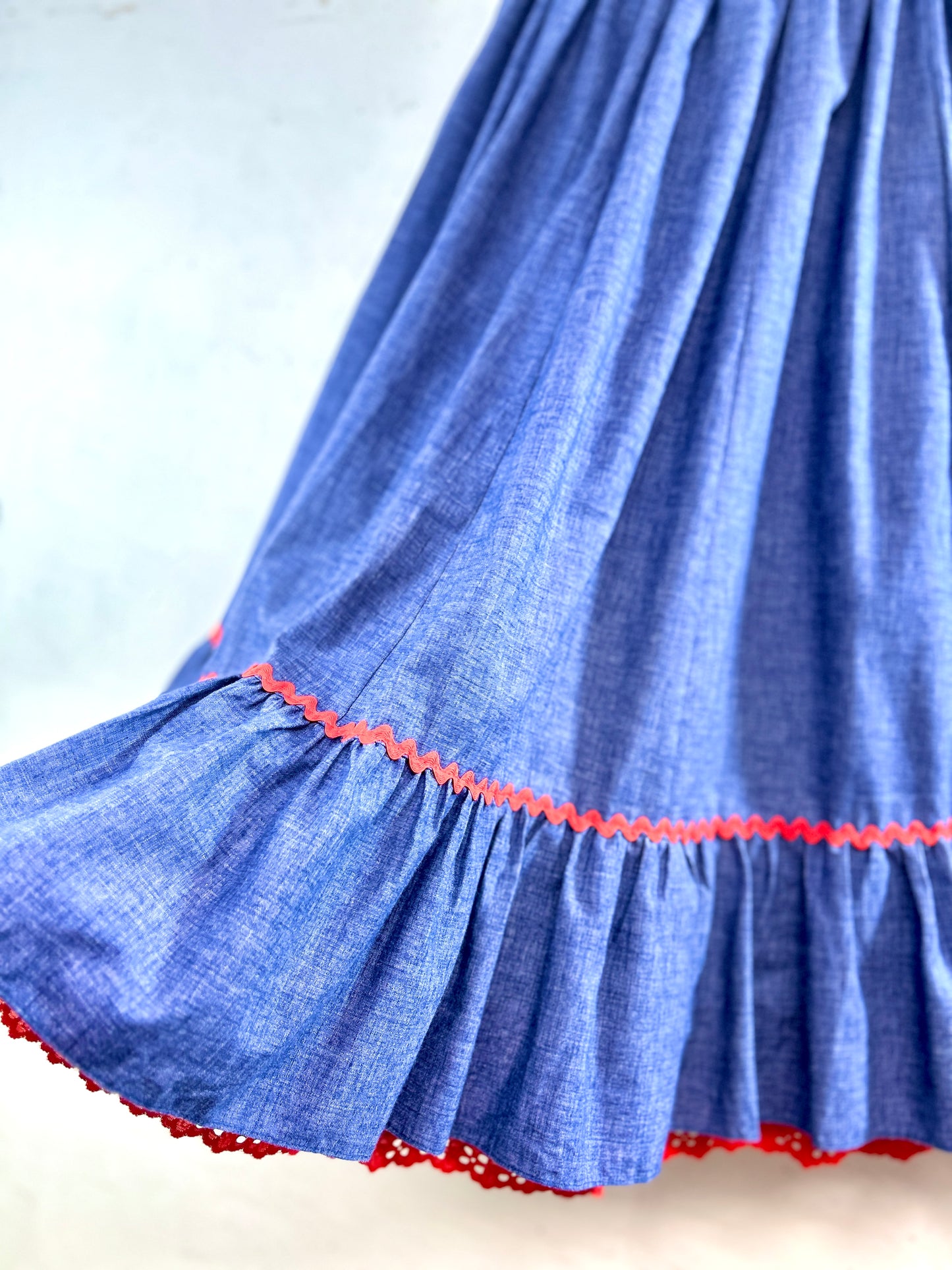’70s Vintage Skirt 〜carefree fashions〜 [B31622]