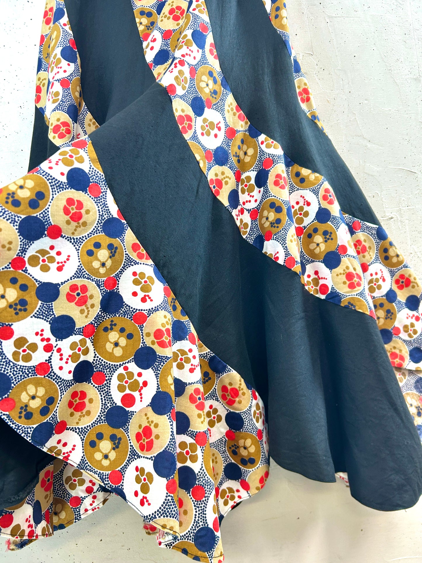 Vintage Escargot Patchwork Skirt [C31972]