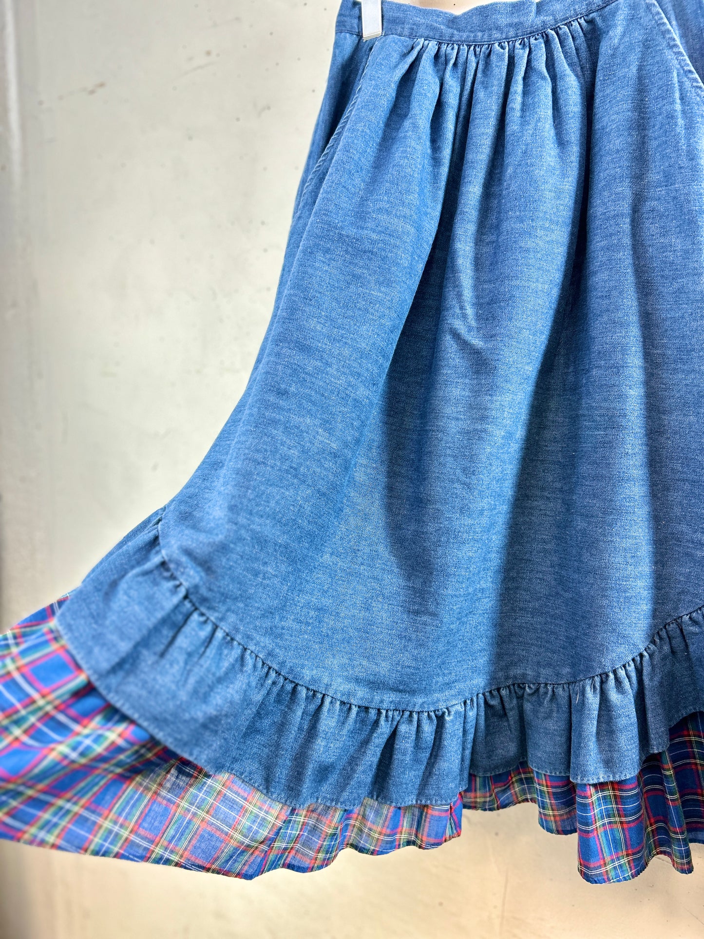 Vintage Tiered Skirt  new york  [H30822]