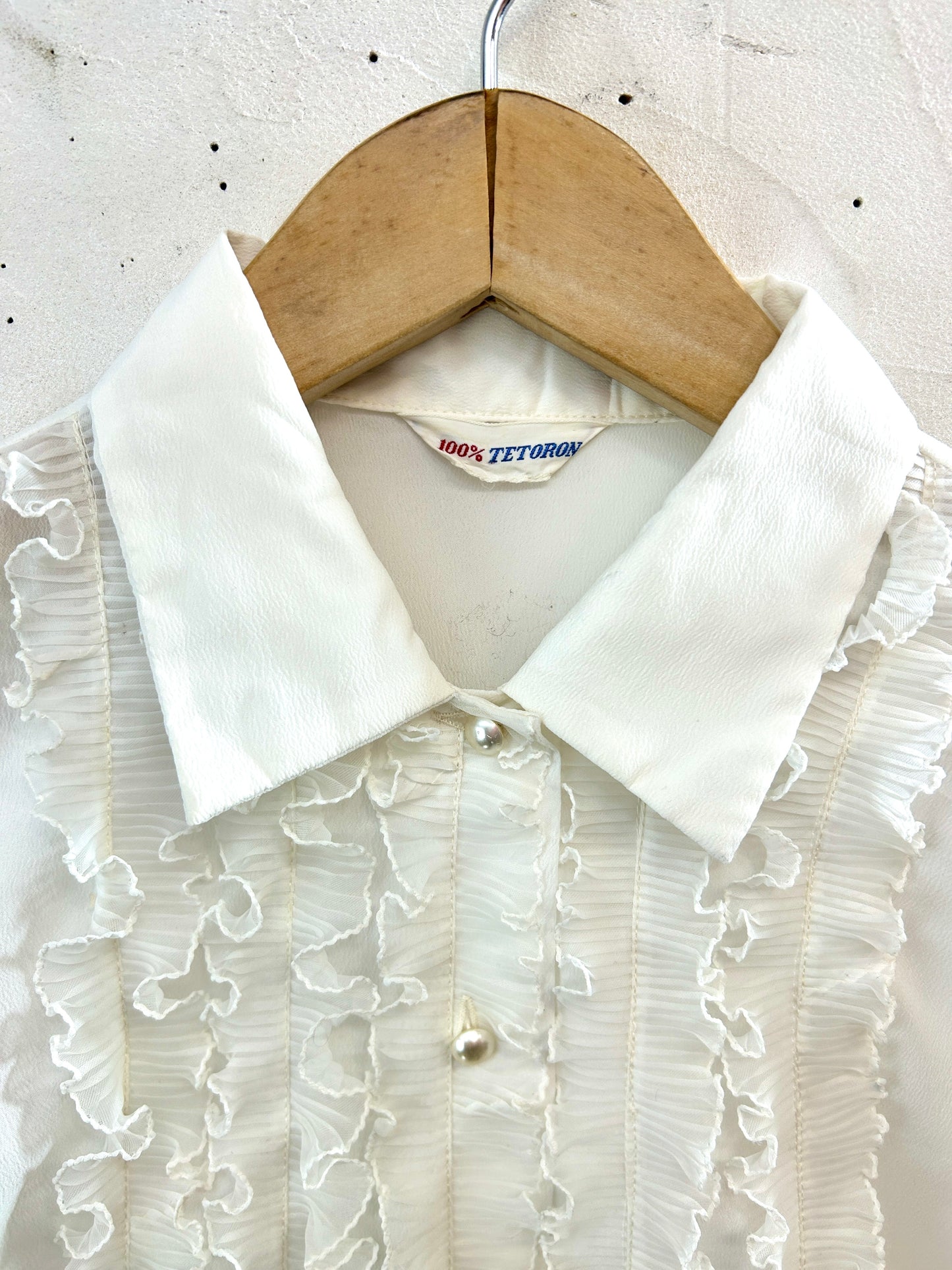 60s Vintage Frill Blouse [A31547]