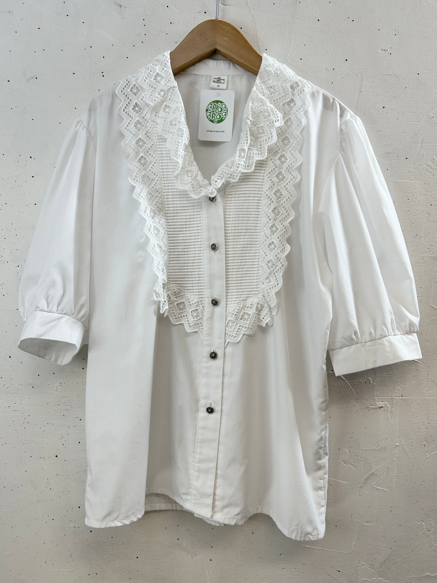Vintage White Blouse [H30787]