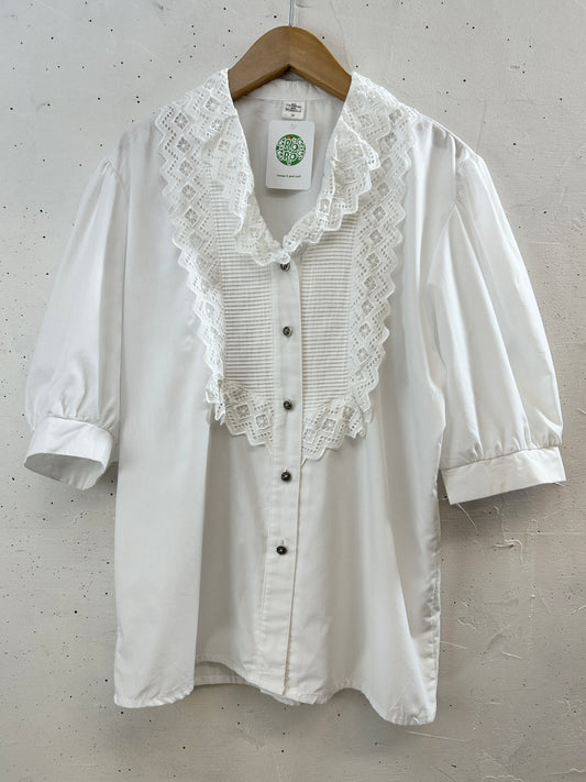 Vintage White Blouse [H30787]