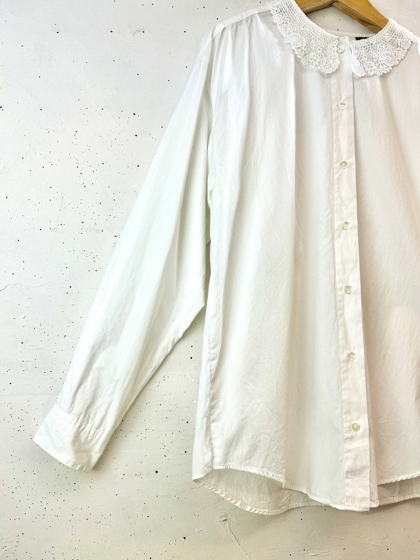 Vintage White cotton Blouse [G30967]