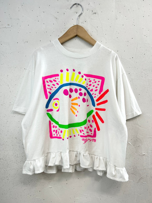 Vintage T Shirt 〜Funny dot CRAZY〜 [E32303]