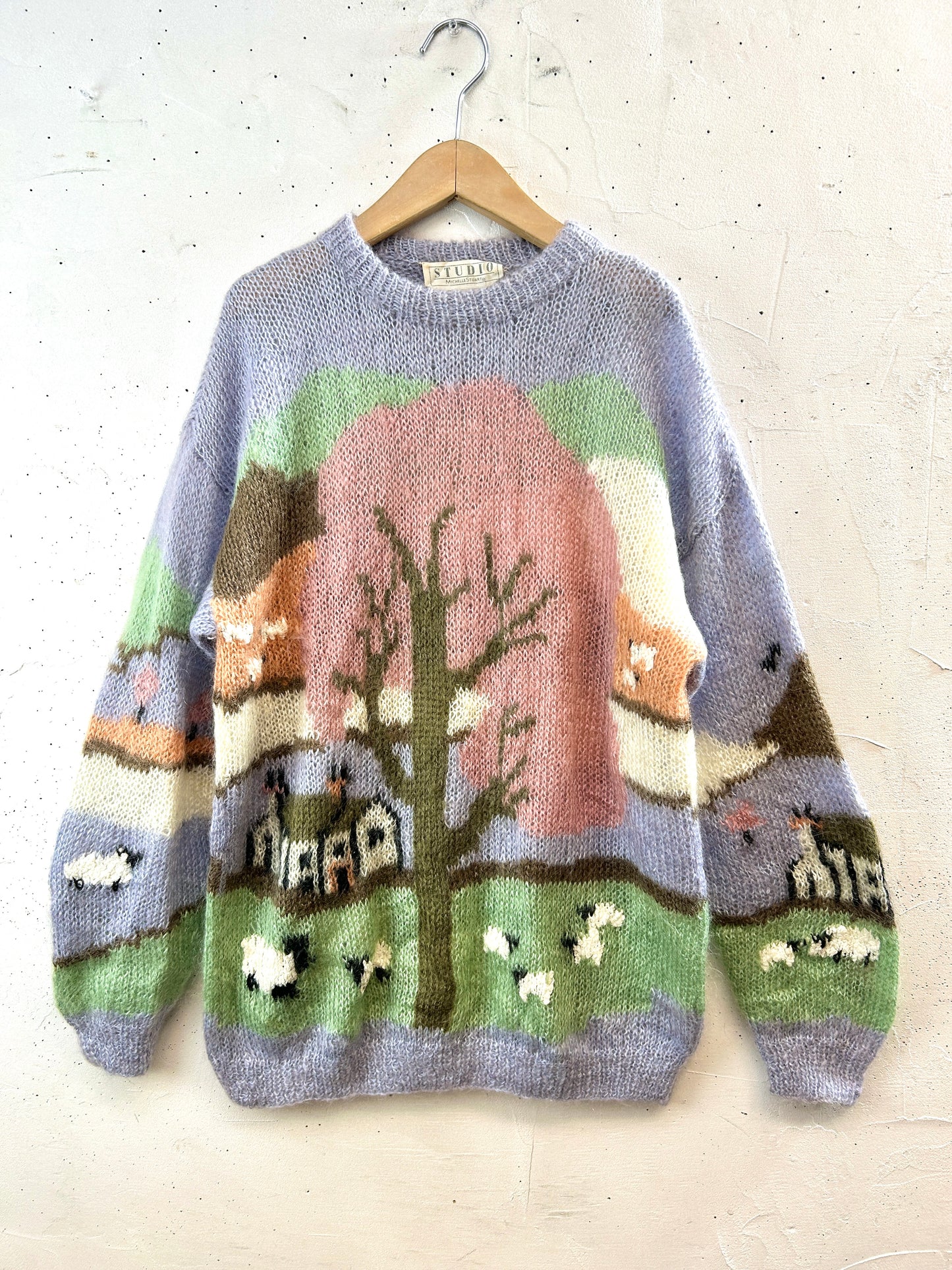 Vintage Mohair Knit Sweater [K30850]