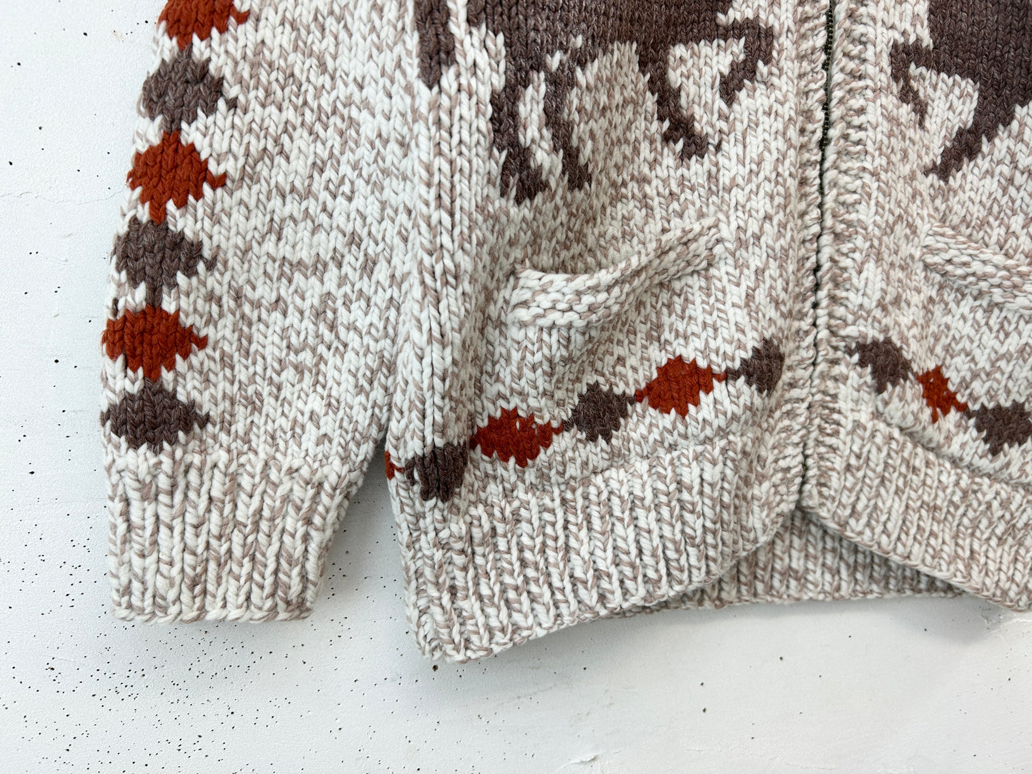 Vintage Cowichan Knit Cardigan [K30787]