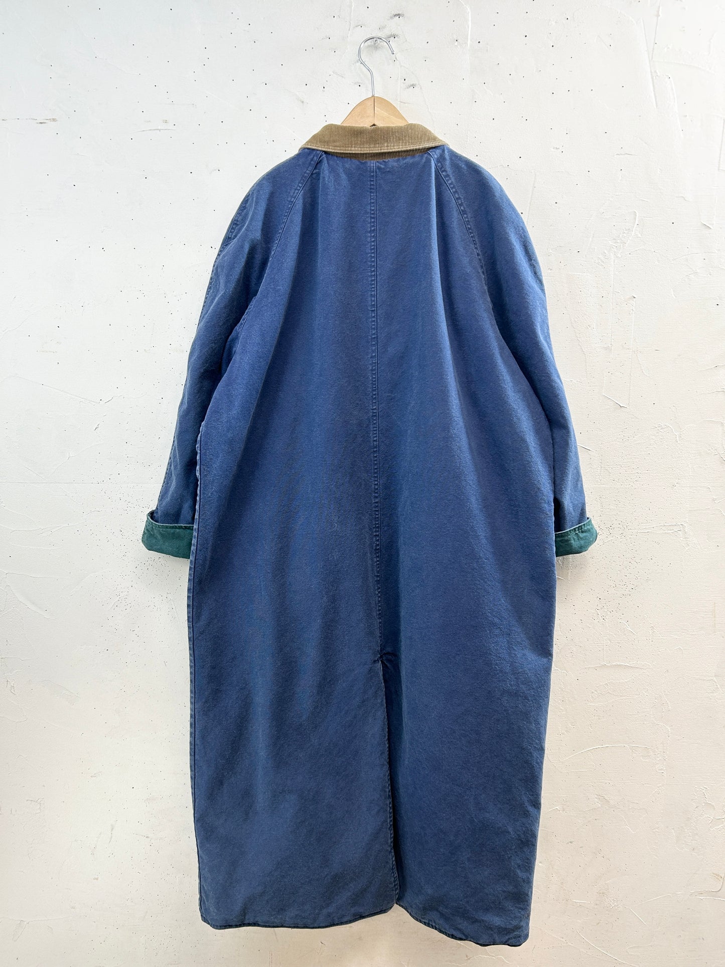 Vintage Denim Coat Navy &Green Reversible [L31042]