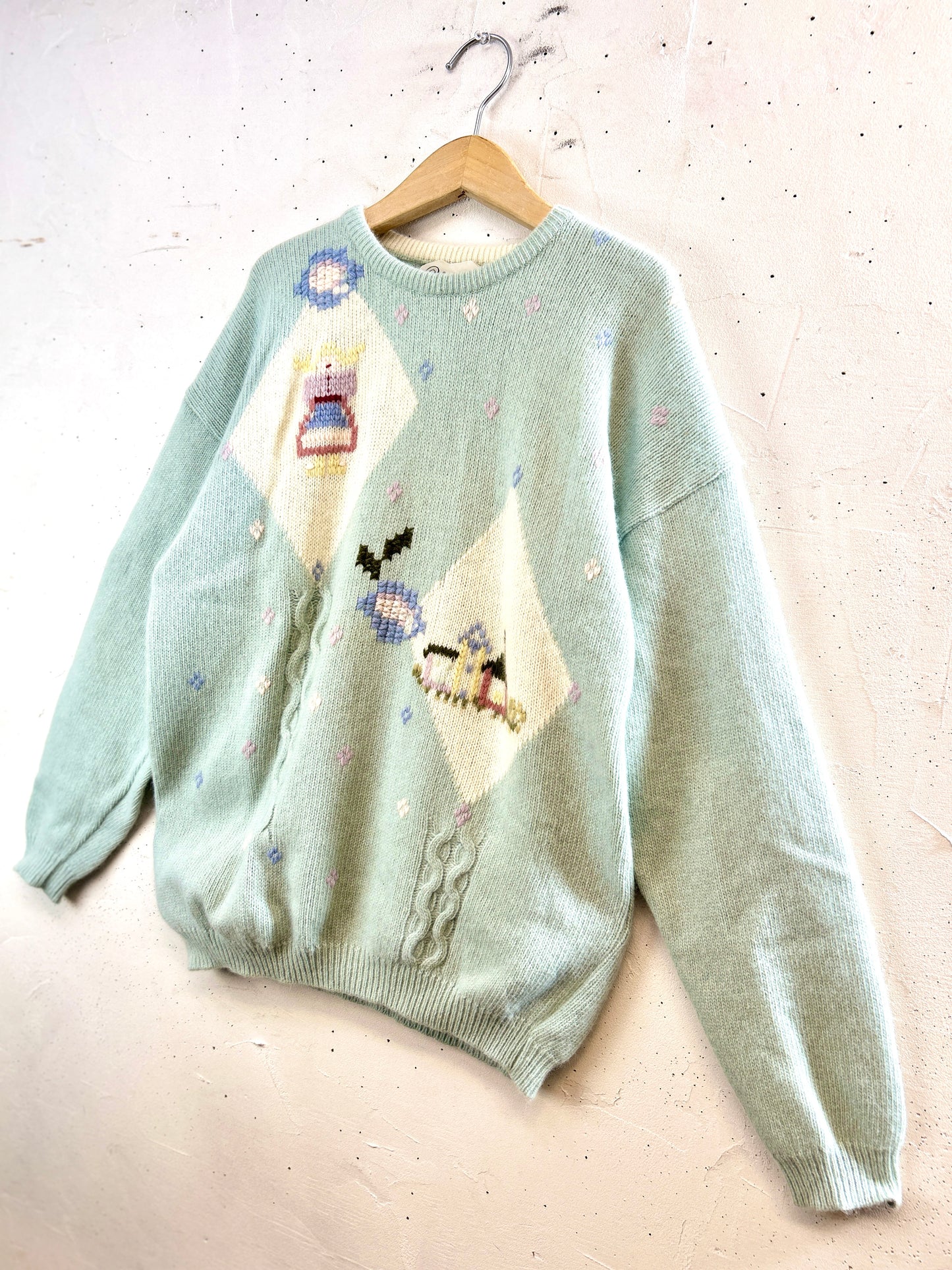 Vintage Knit Sweater MADE IN ITALY [J30620]