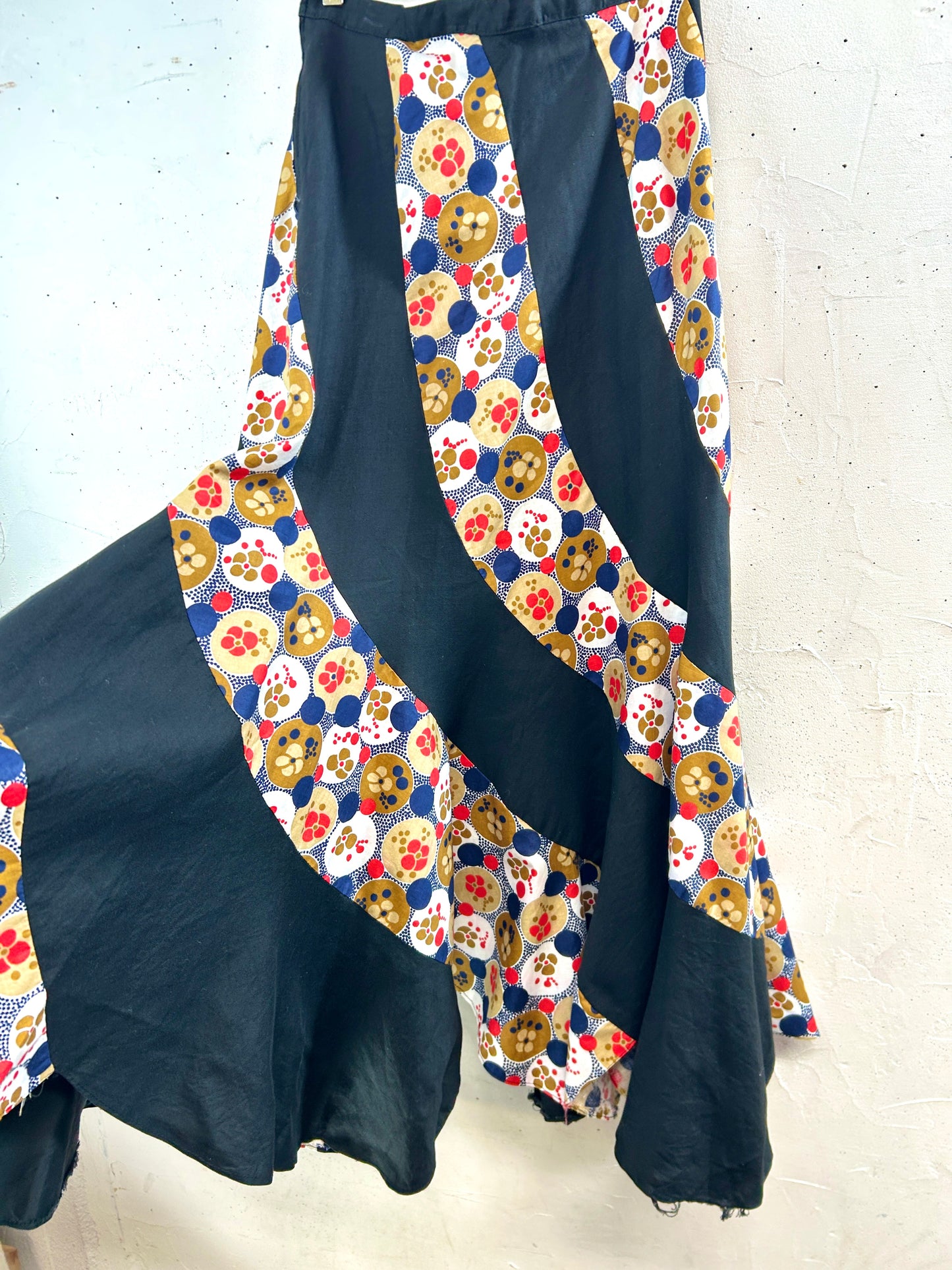 Vintage Escargot Patchwork Skirt [C31972]