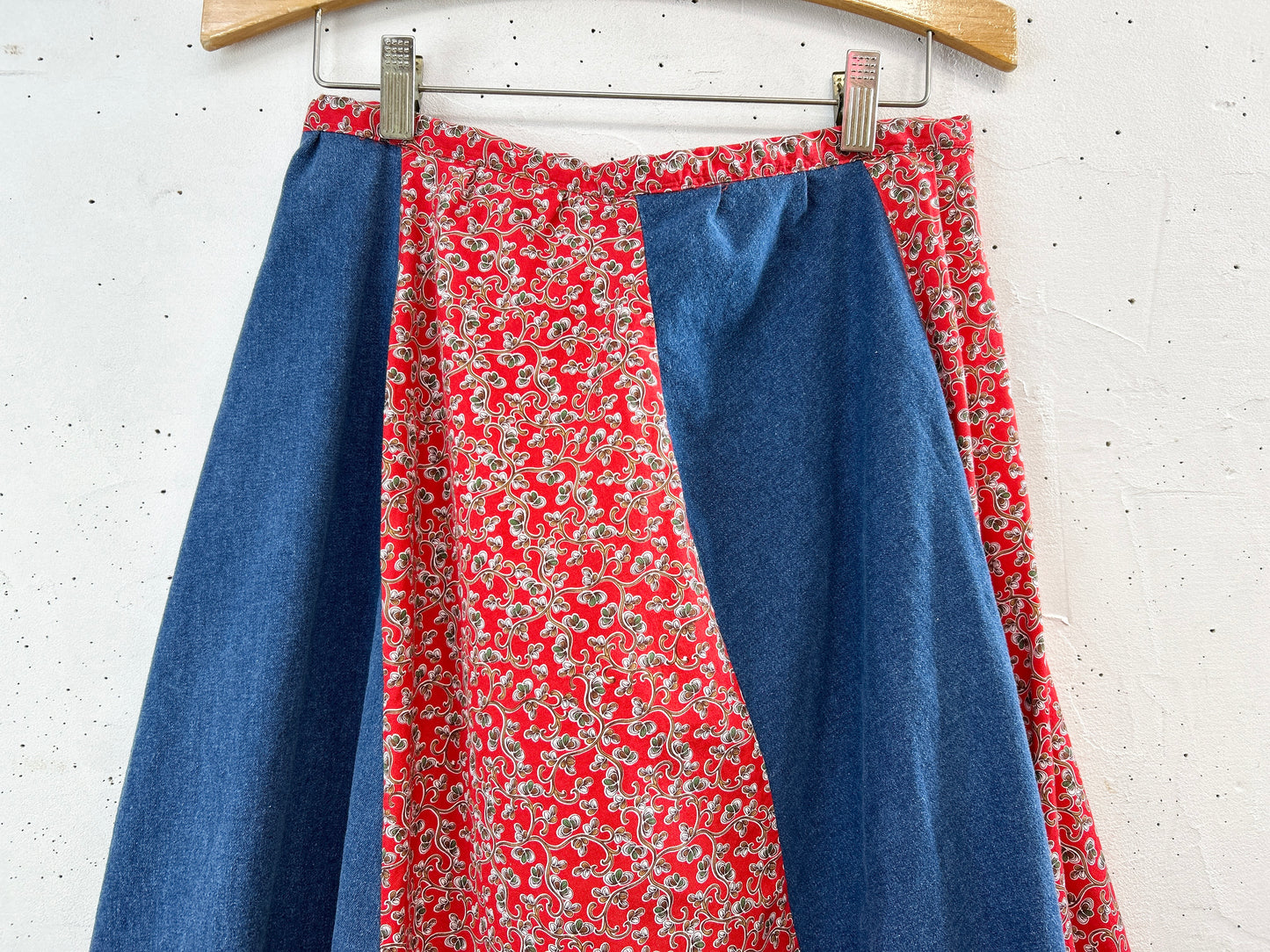 Vintage Escargot Patchwork Skirt [C31739]