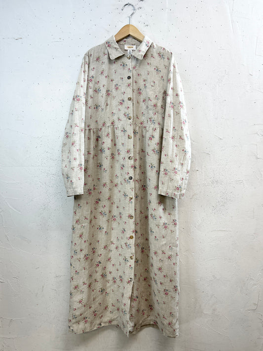 Vintage Linen Dress 〜MADE IN USA〜 [C31770]