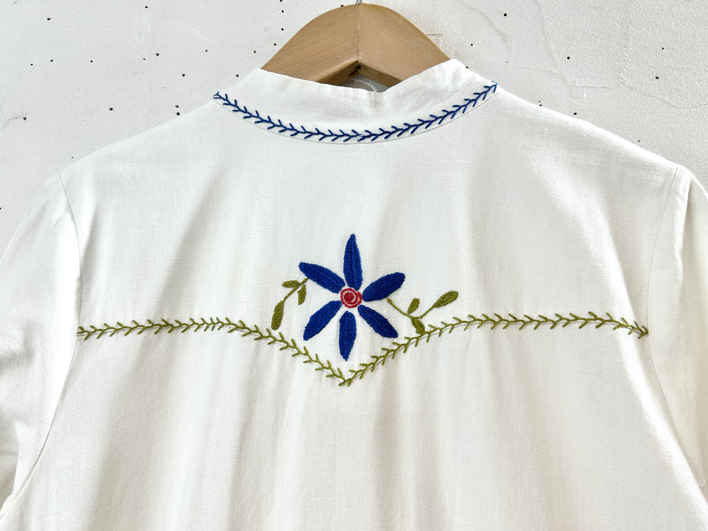 '70sVintage Embroidery Dress [H30902]