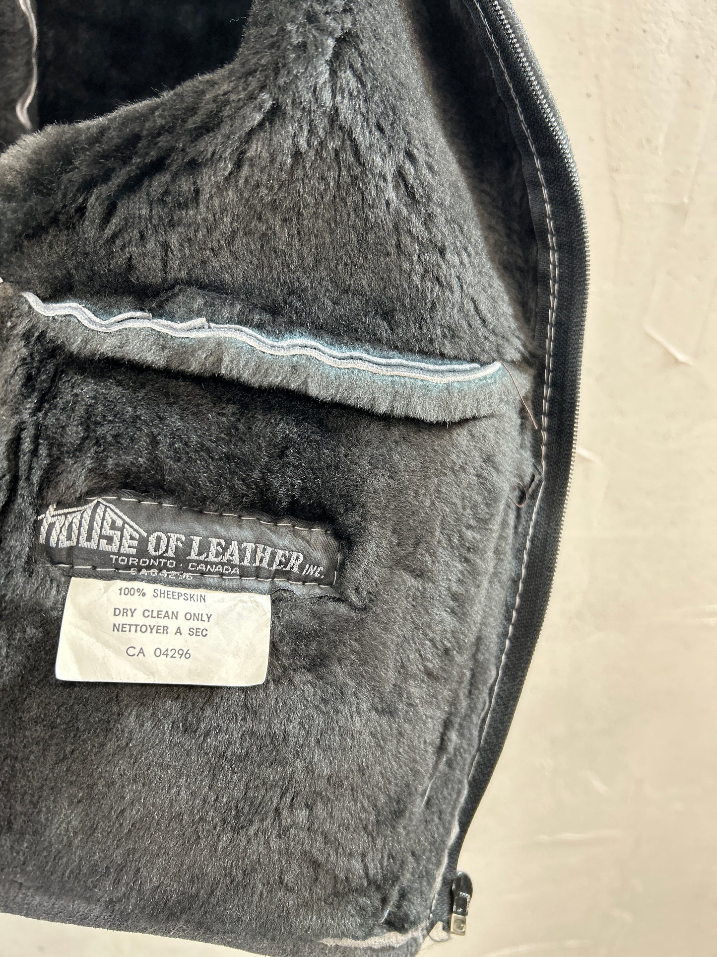 Vintage Leather Vest [B31516]