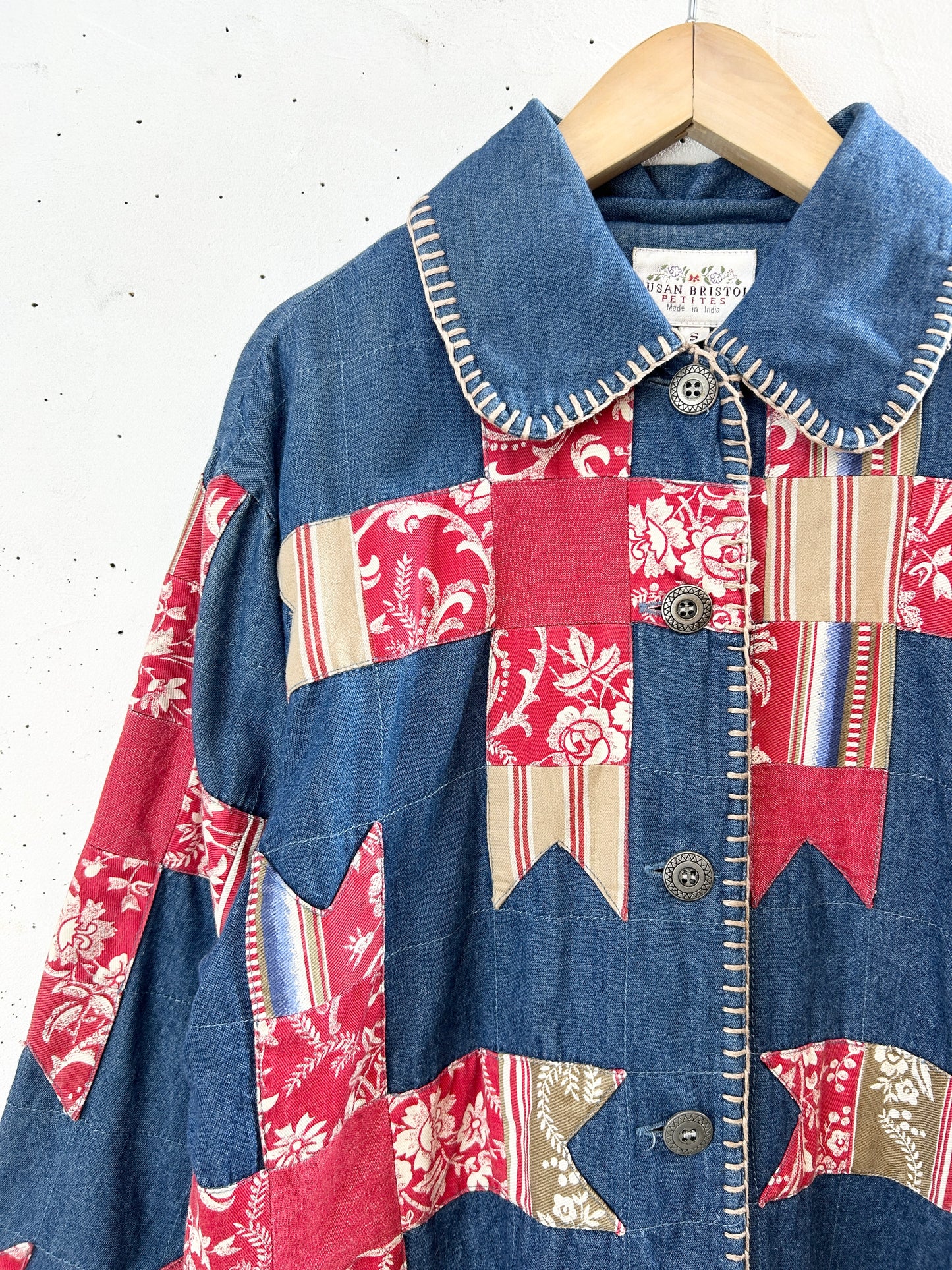 Vintage Denim Patch Jacket 〜Susan Bristol〜 [I30233]
