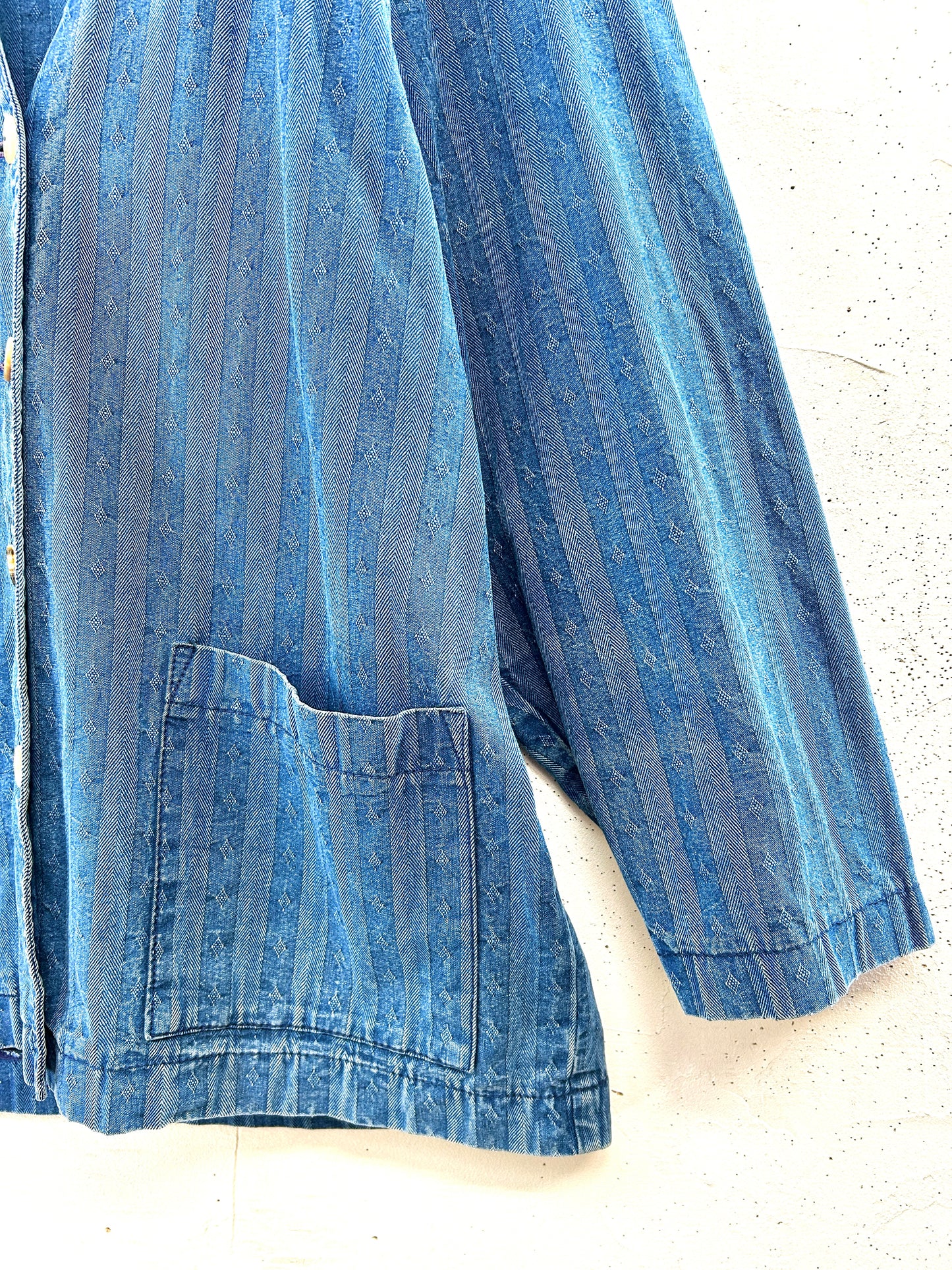 Vintage Denim Jacket 〜Laura Ashley〜 [D32199]