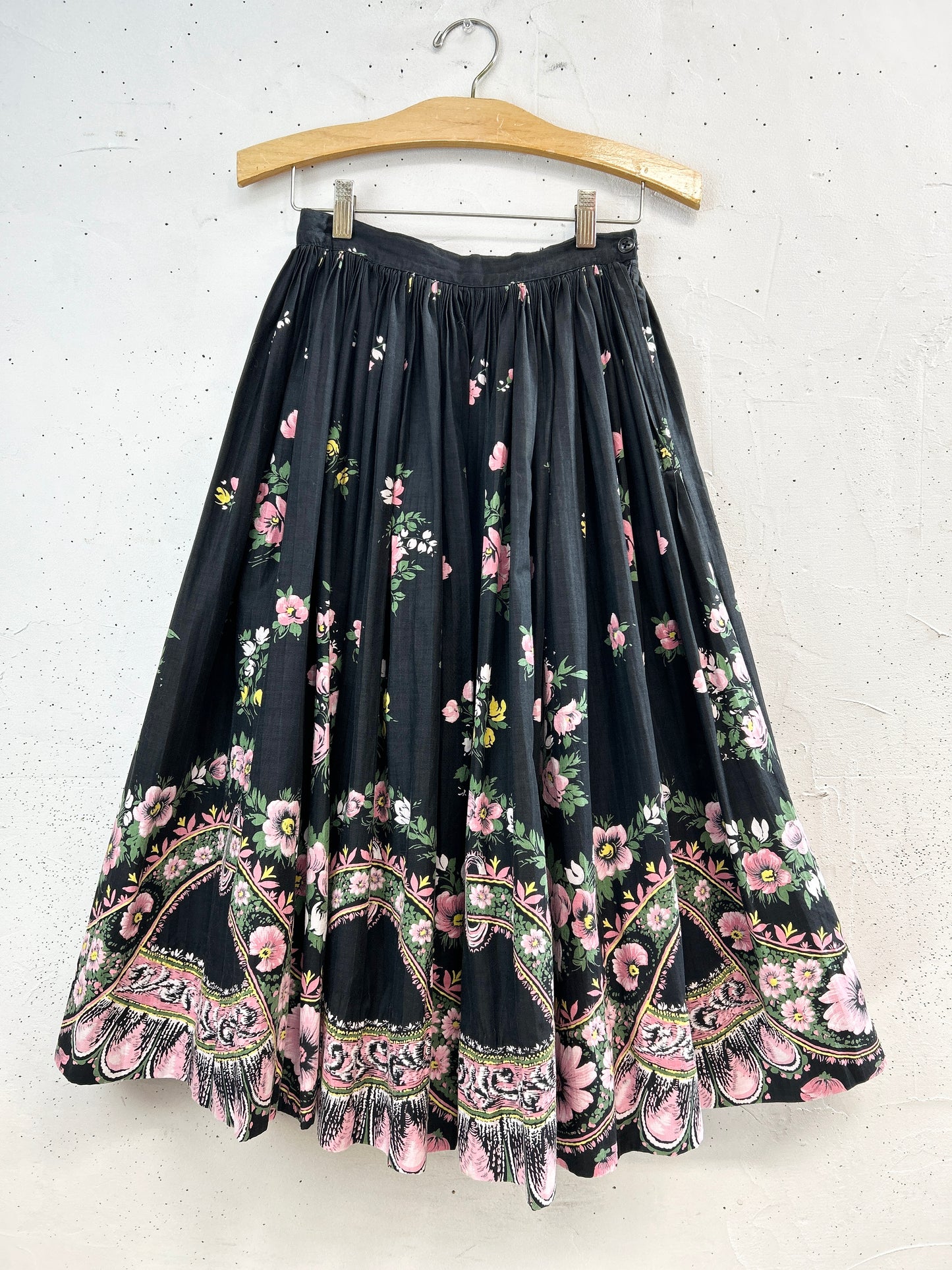 '50s Vintage End Pattern Skirt [B31519]