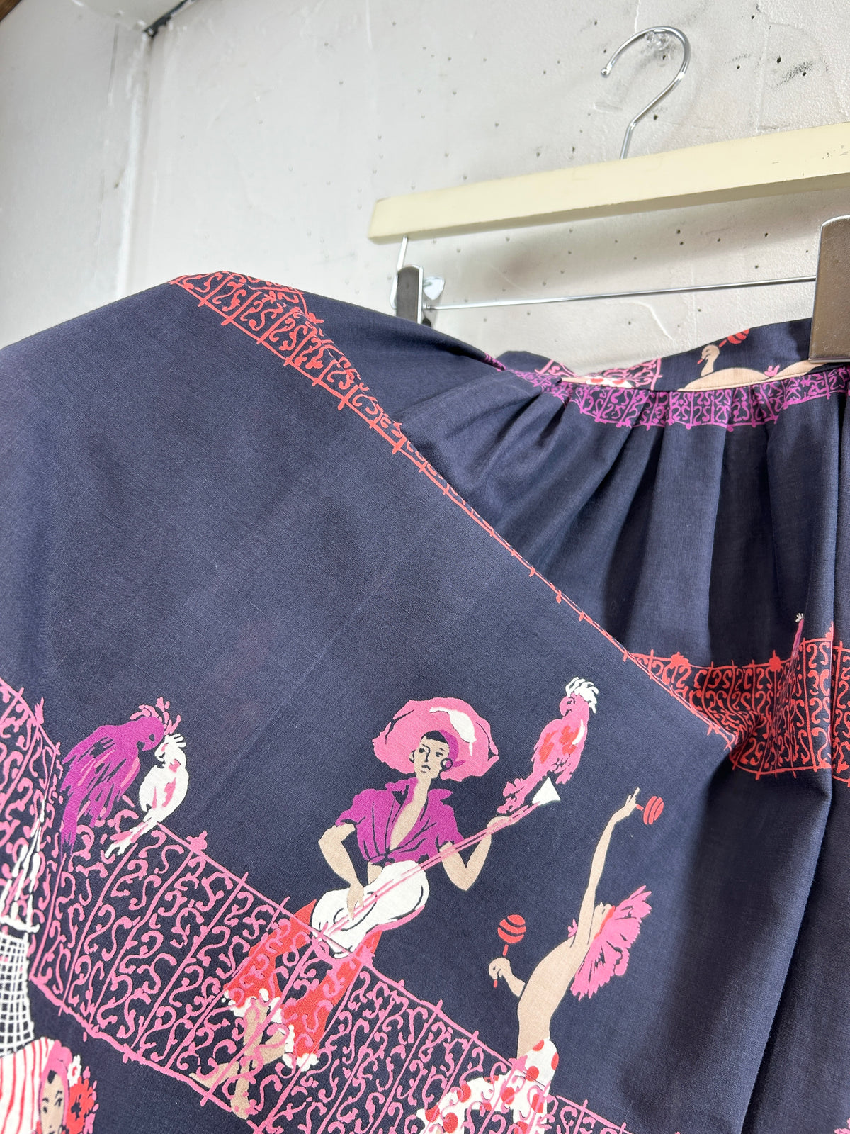 '50s Vintage End Pattern Skirt [J34112]