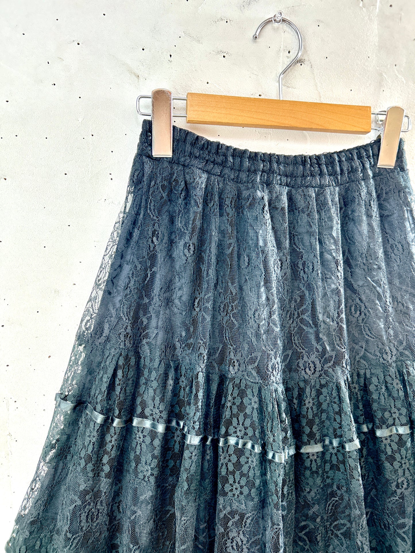 Vintage Lace Skirt MADE IN FRANCS [H30760]