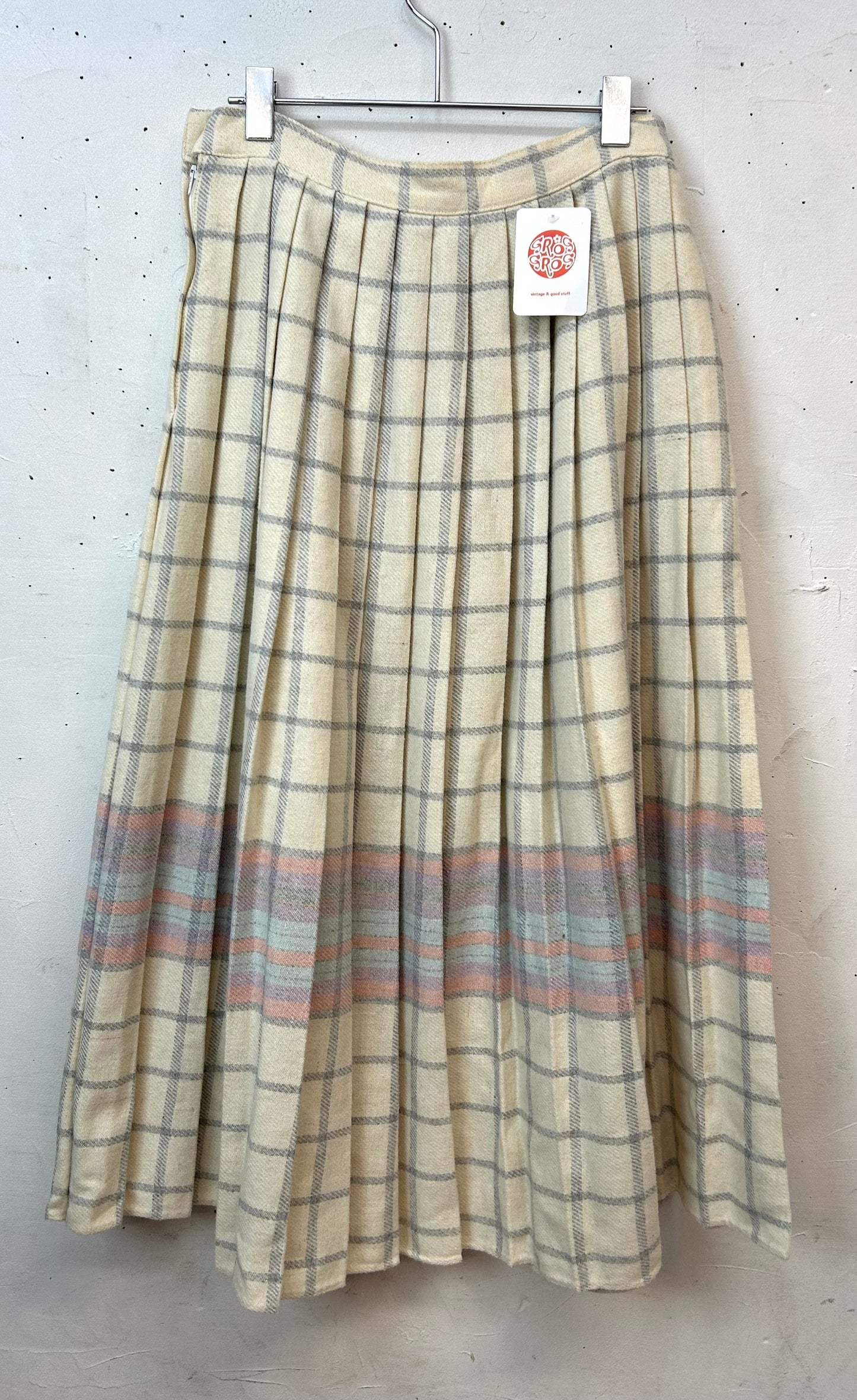 Vintage Plaid Skirt [L29185]