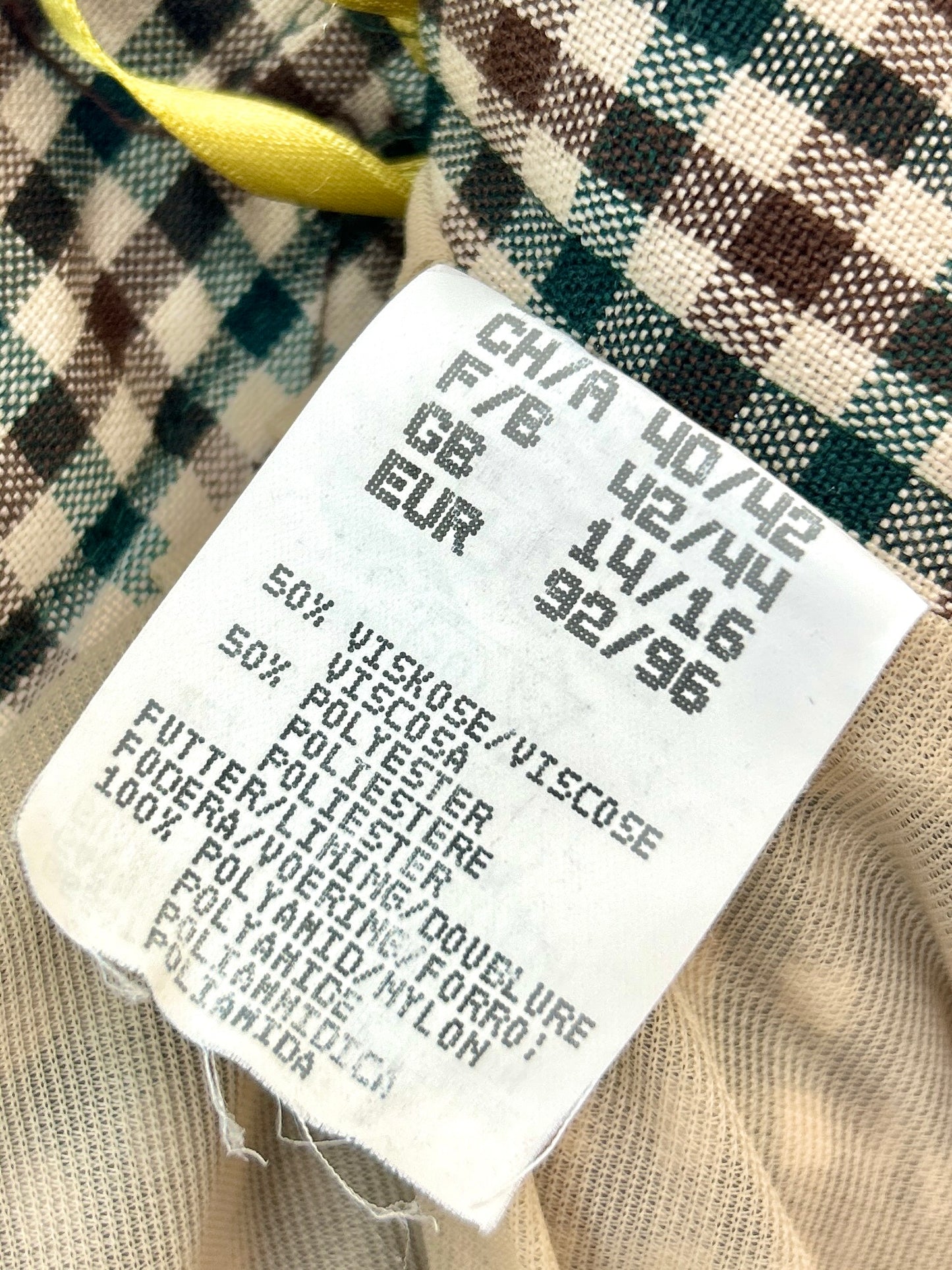 Vintage Plaid Skirt [K30889]