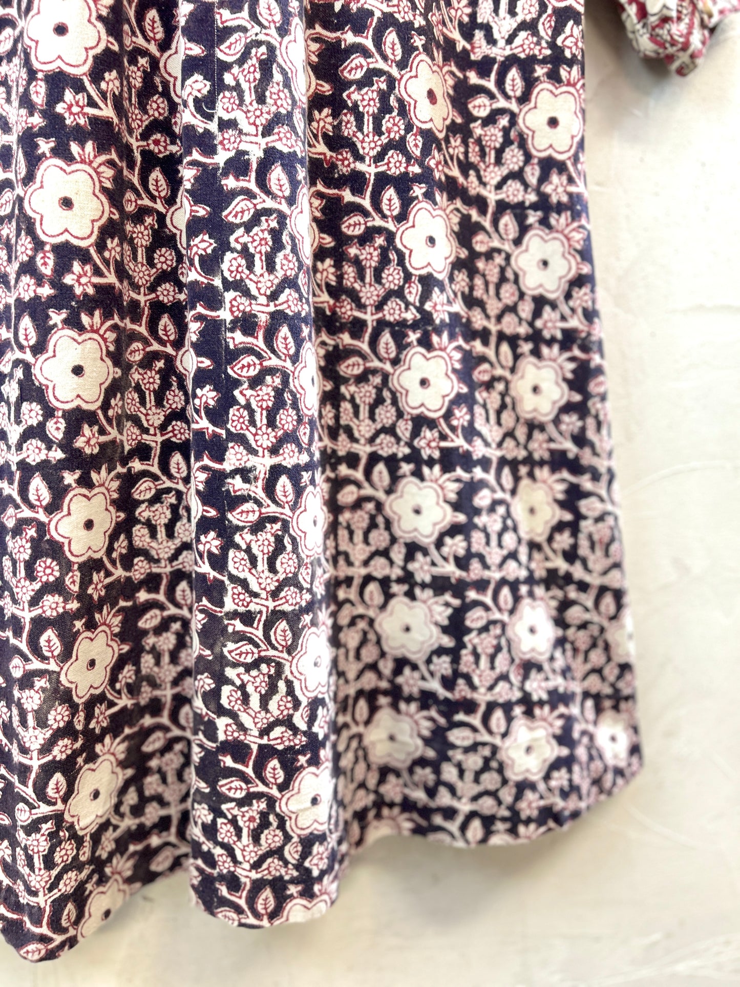 Vintage Block Print Dress [K30712]