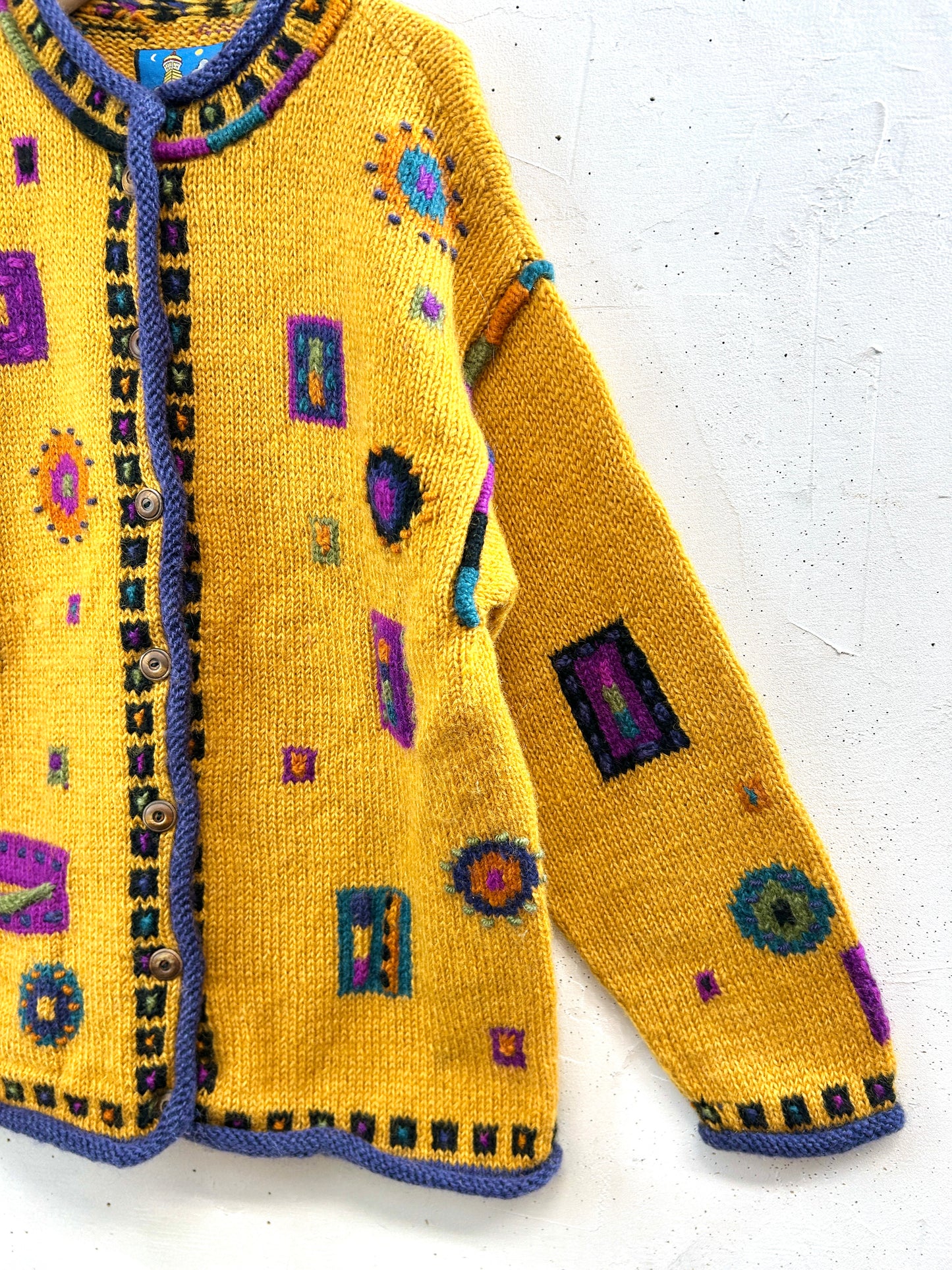 Vintage Hand Knit Cardigan [L31063]