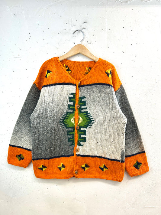 Vintage Hand Knit Cardigan [L31061]