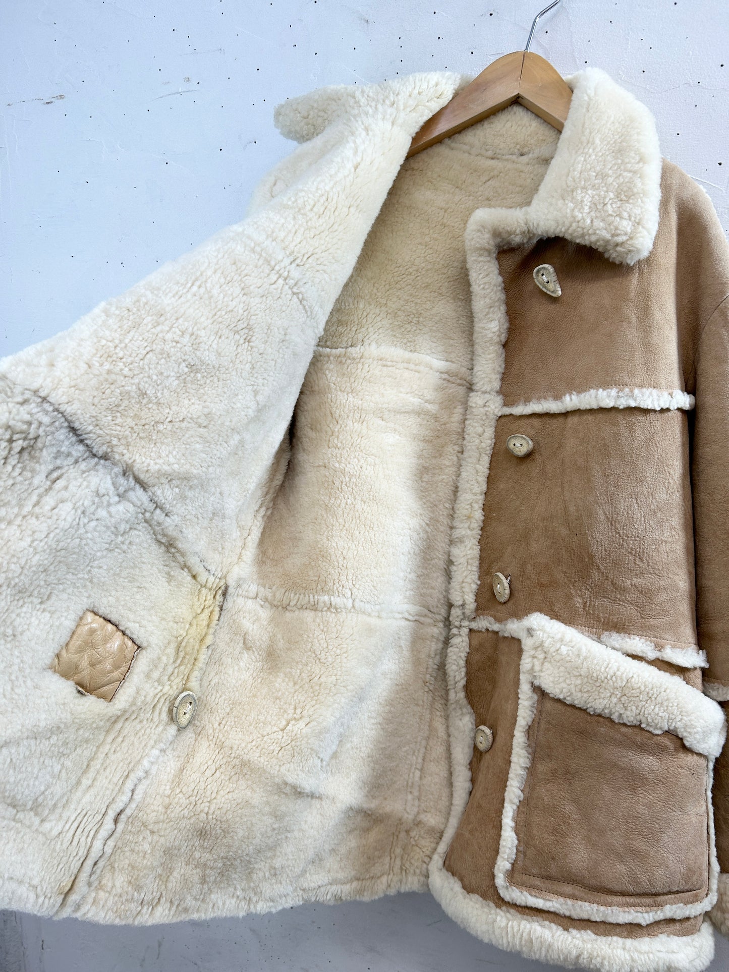 Vintage Mouton Coat [L31114]