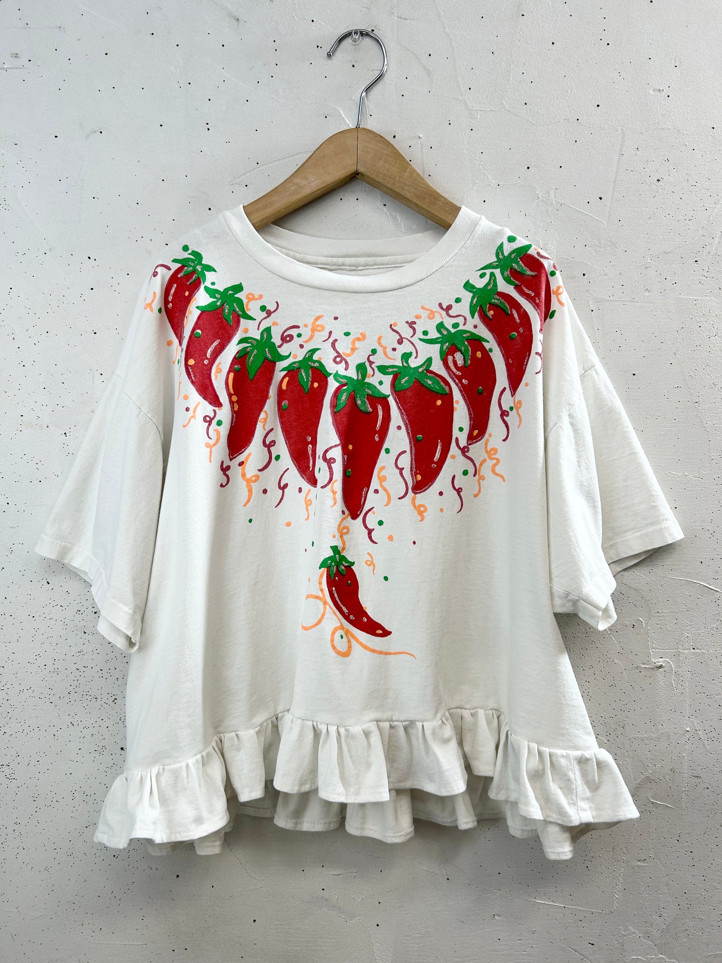 Vintage T Shirt 〜Funny dot CRAZY〜 [F32597]